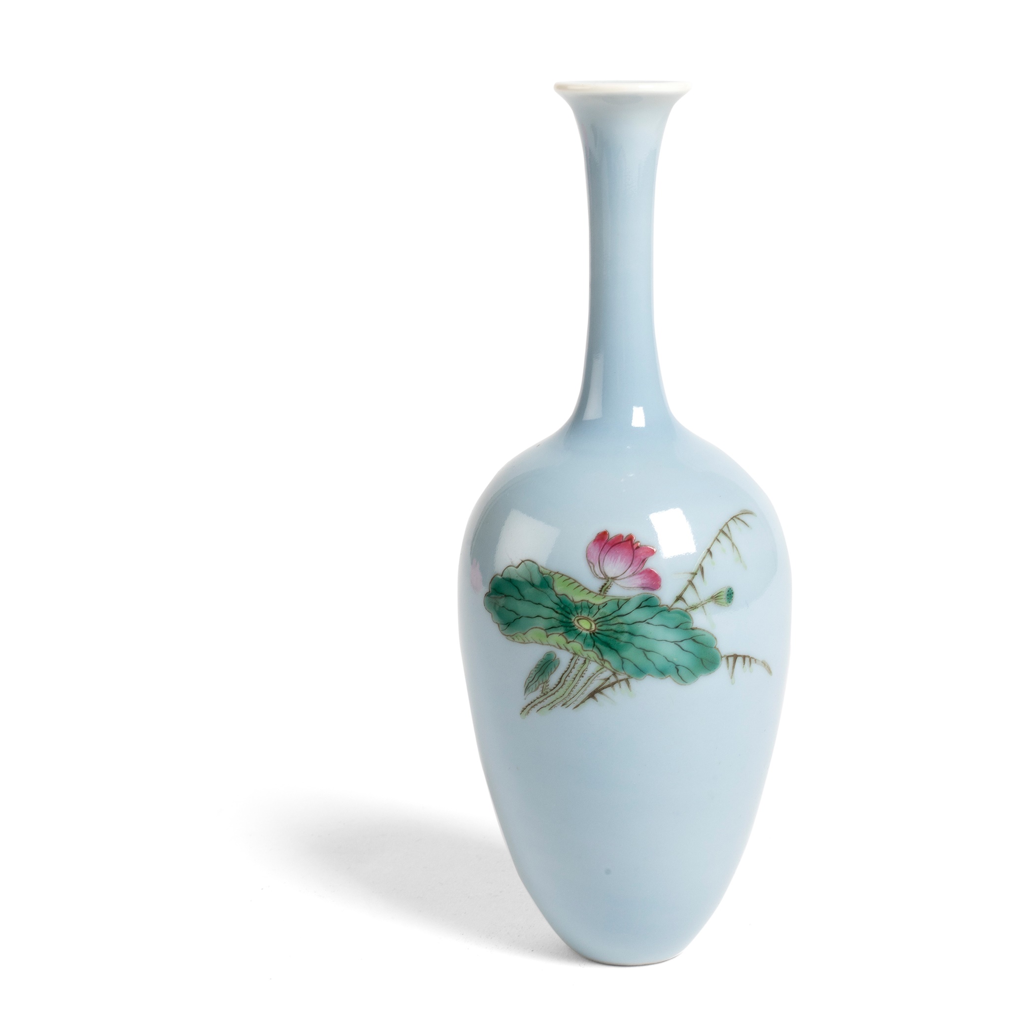 SKY-BLUE GLAZED VASE