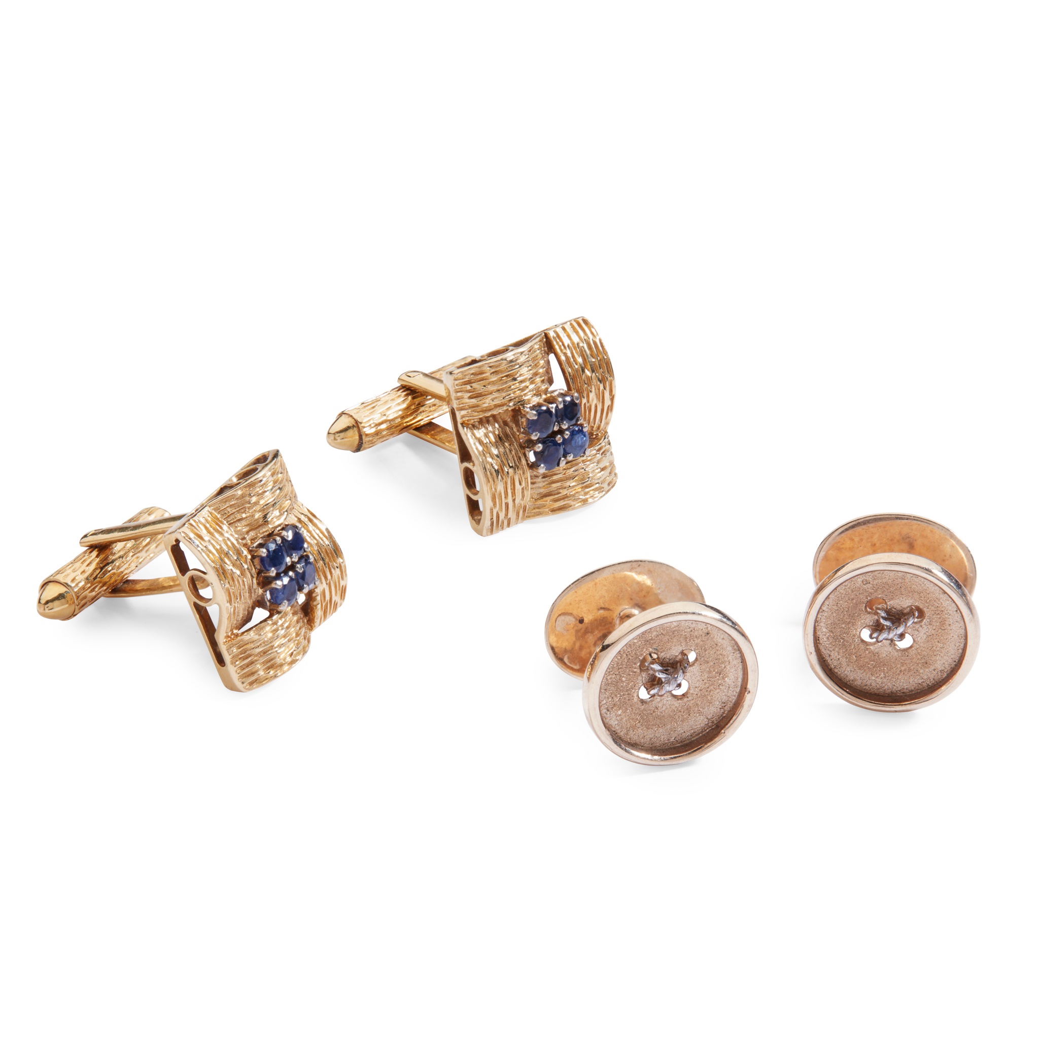 Two pairs of cufflinks