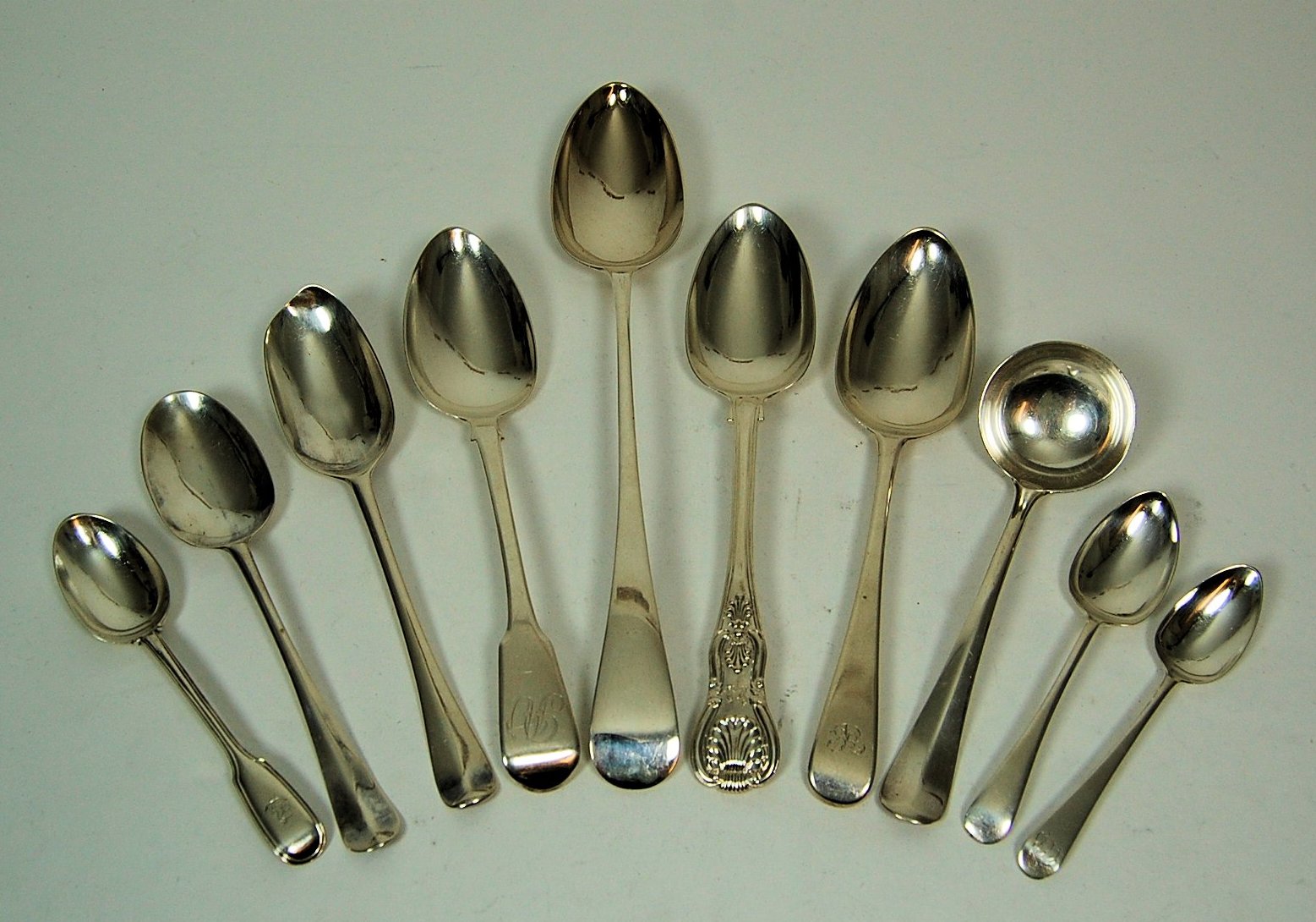 A collection of flatware