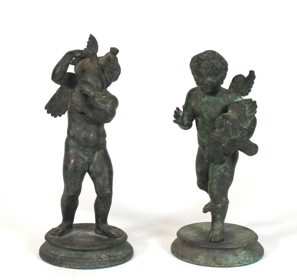 AFTER CHIURAZZI, NAPLES PAIR OF ITALIAN BRONZES