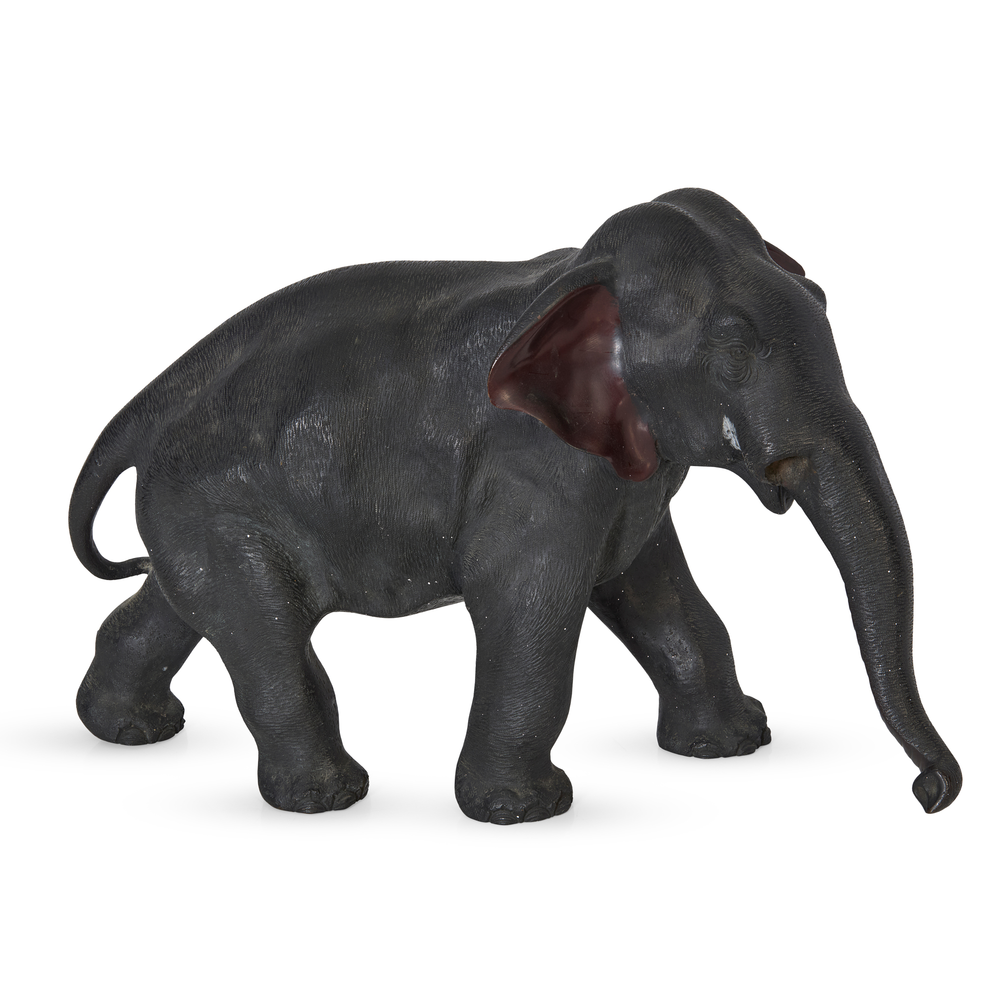 JAPANESE BRONZE OKIMONO OF AN ELEPHANT