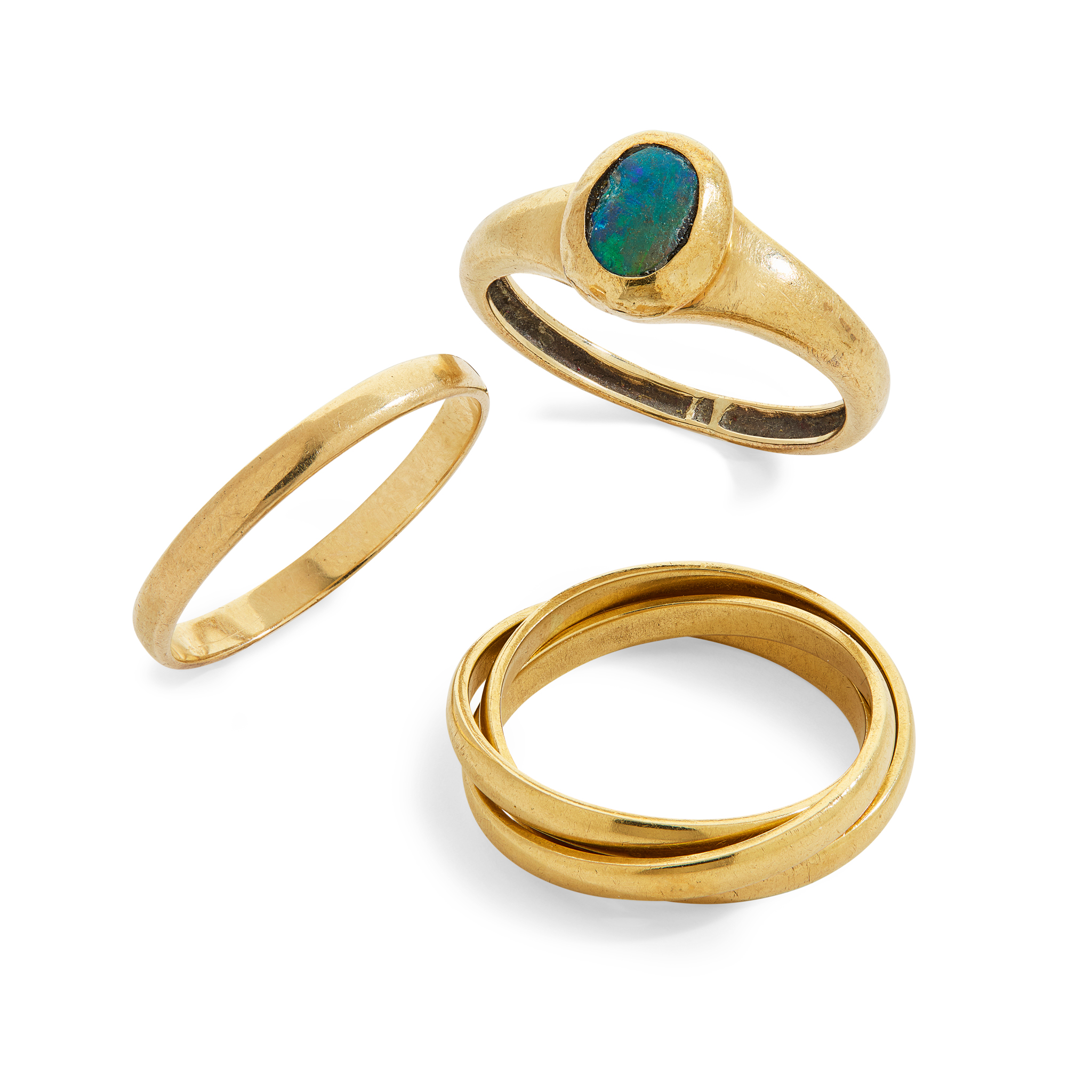 A collection of three rings