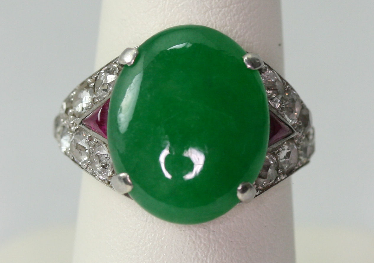 An Art Deco multi-gem set cocktail ring