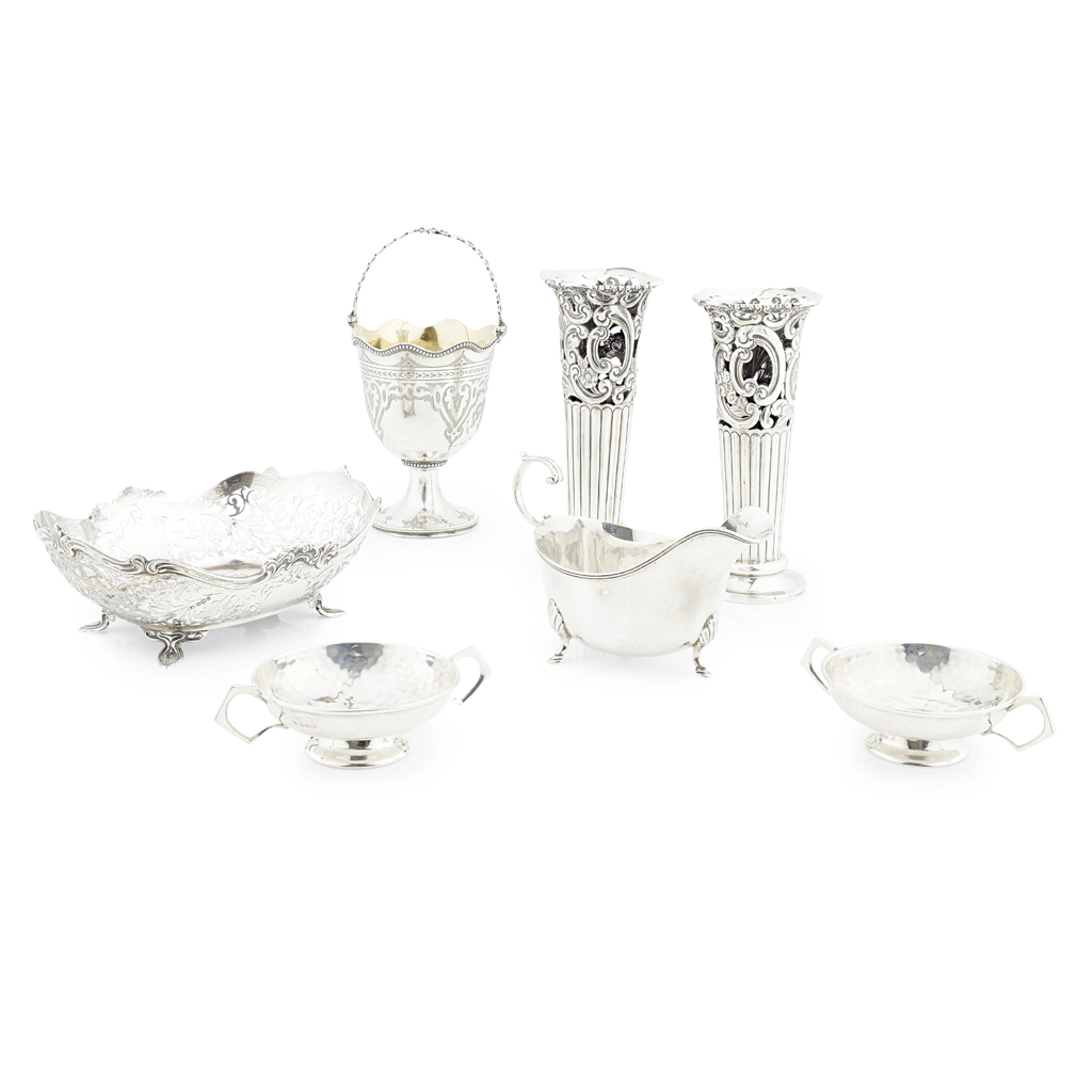 A cased early twentieth century basket