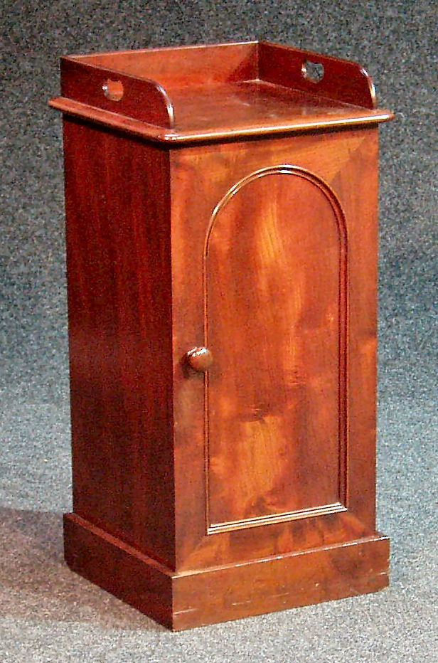 A Victorian mahogany pot cupboard,