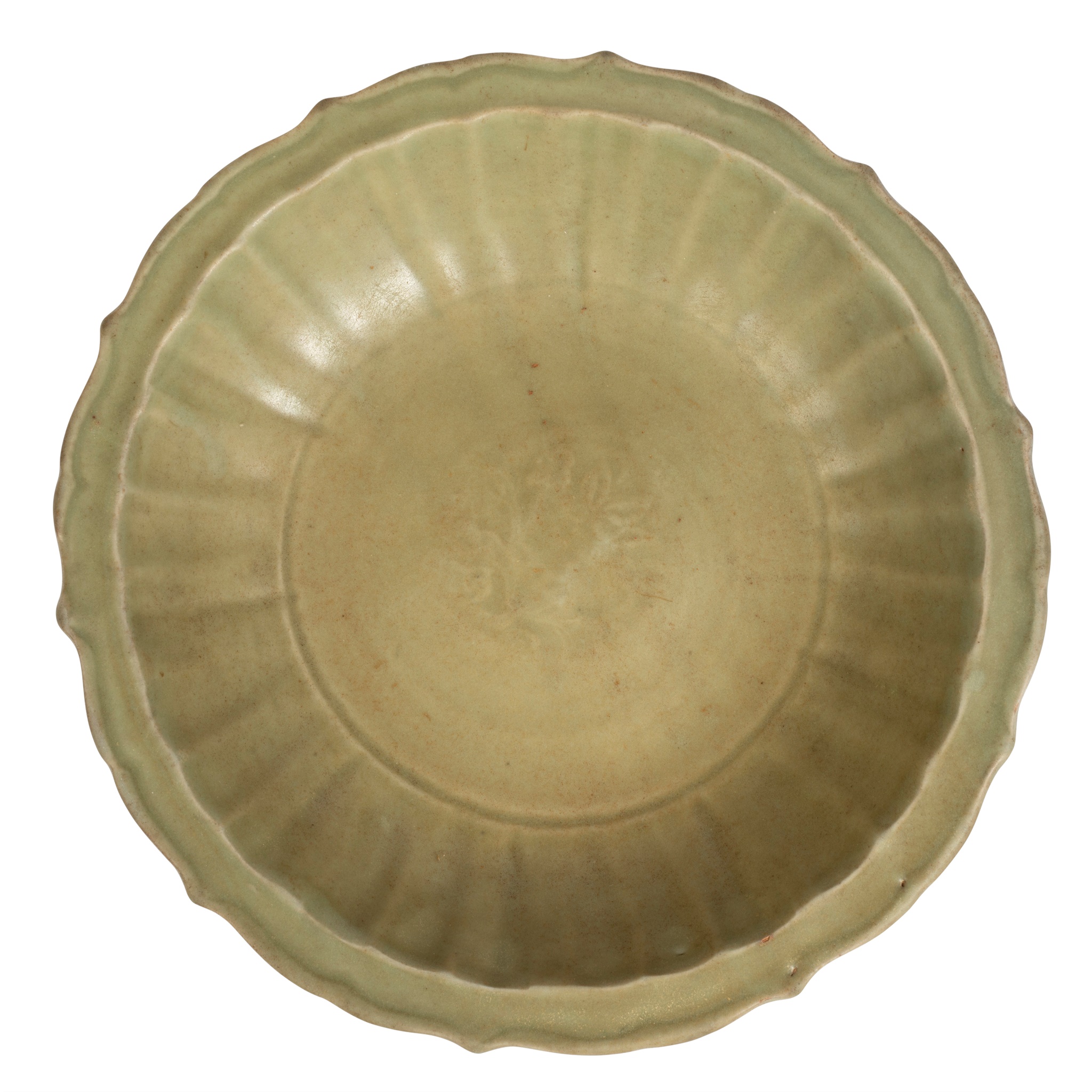 LONGQUAN CELADON PETAL-RIMMED DISH