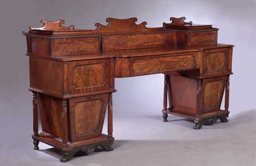 A Scottish Regency mahogany sideboard