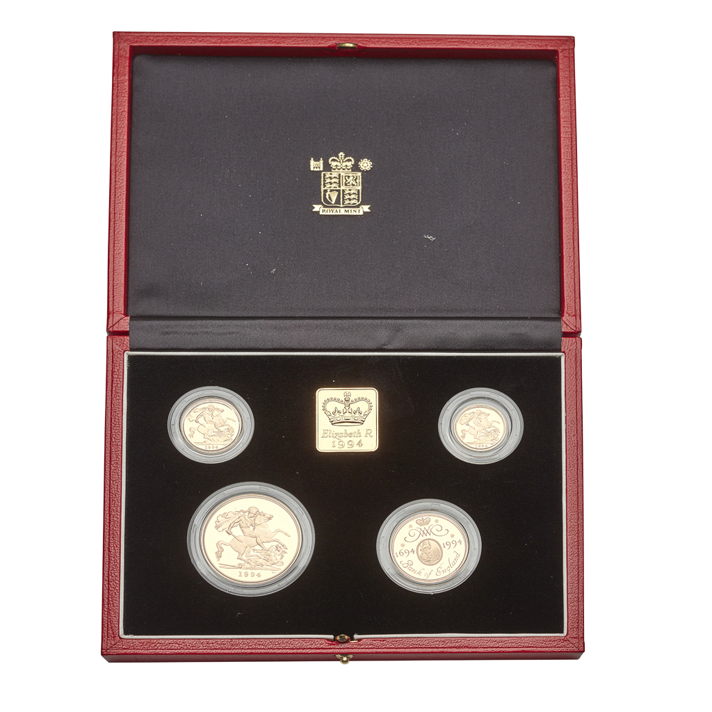 G.B. - A Royal Mint cased set of four gold proof coins