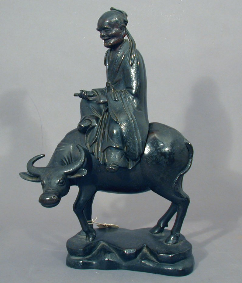 An 18th century Chinese bronze group