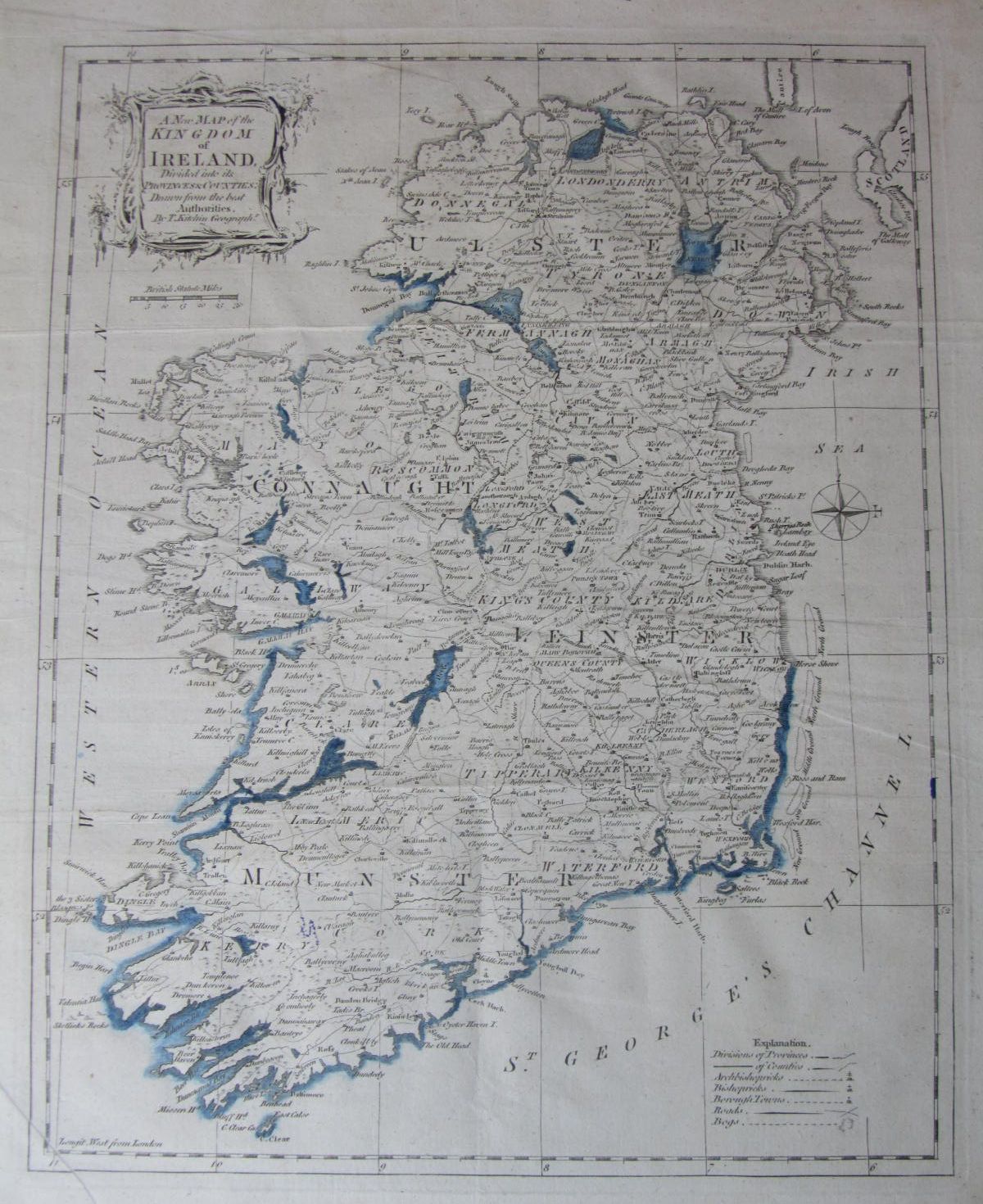 A collection of four maps of Scotland and Ireland