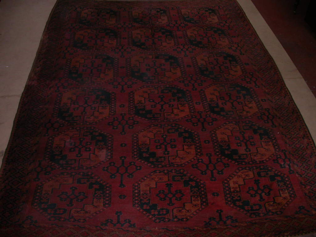 An Afghan carpet,