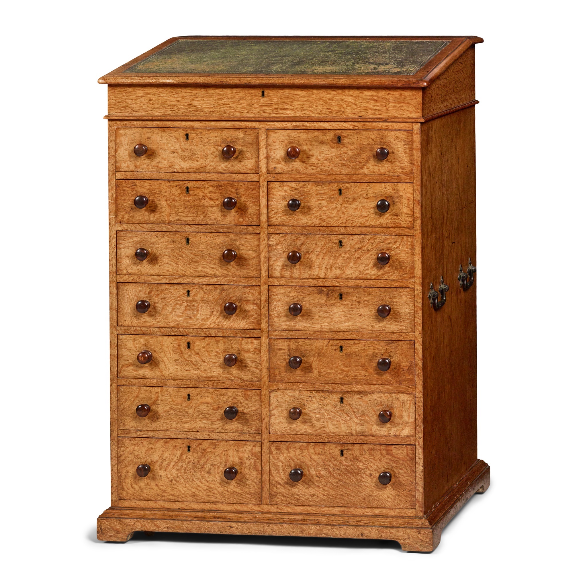 WILLIAM IV LARGE OAK CLERK'S DESK, GILLOWS OF LANCASTER