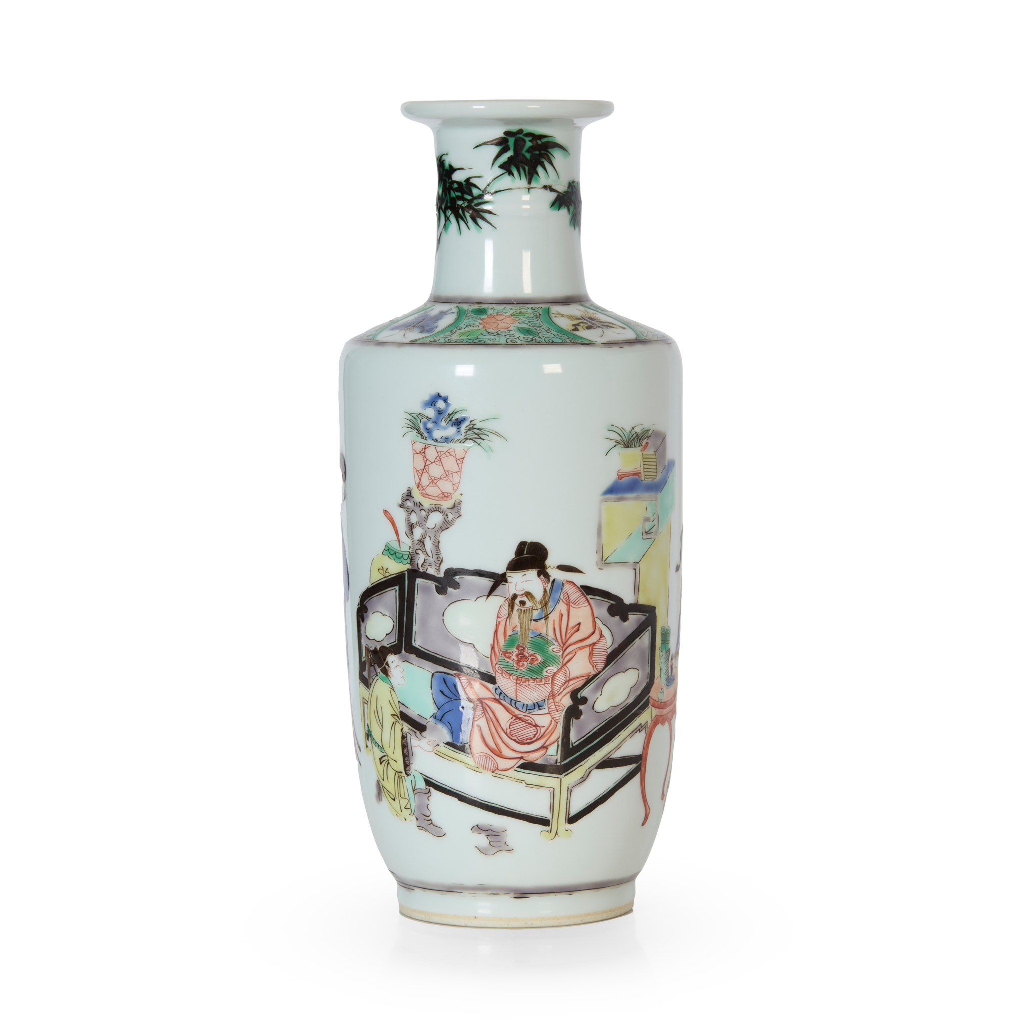 CHINESE WUCAI 'FIGURAL' VASE
