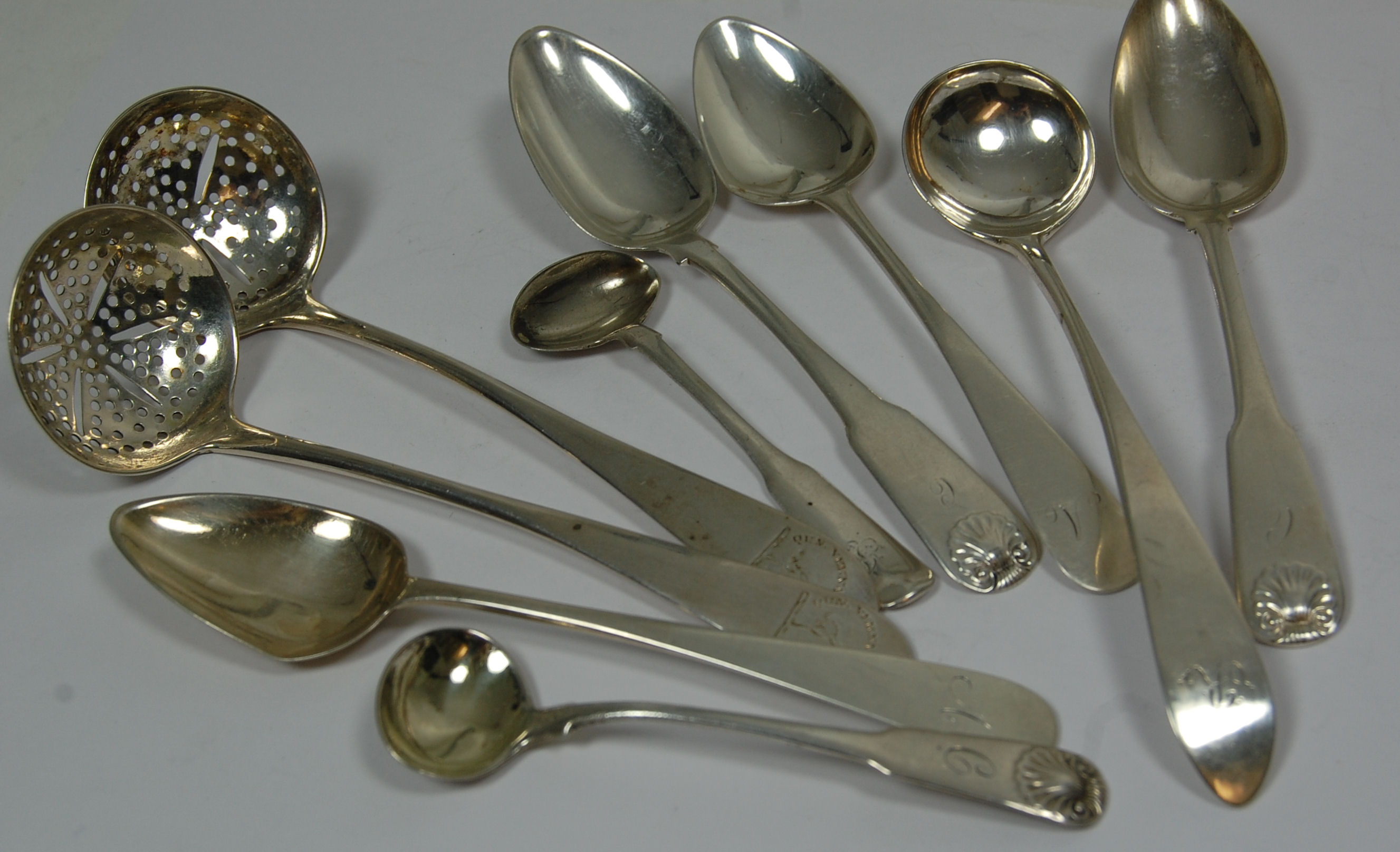 A group of Scottish flatware