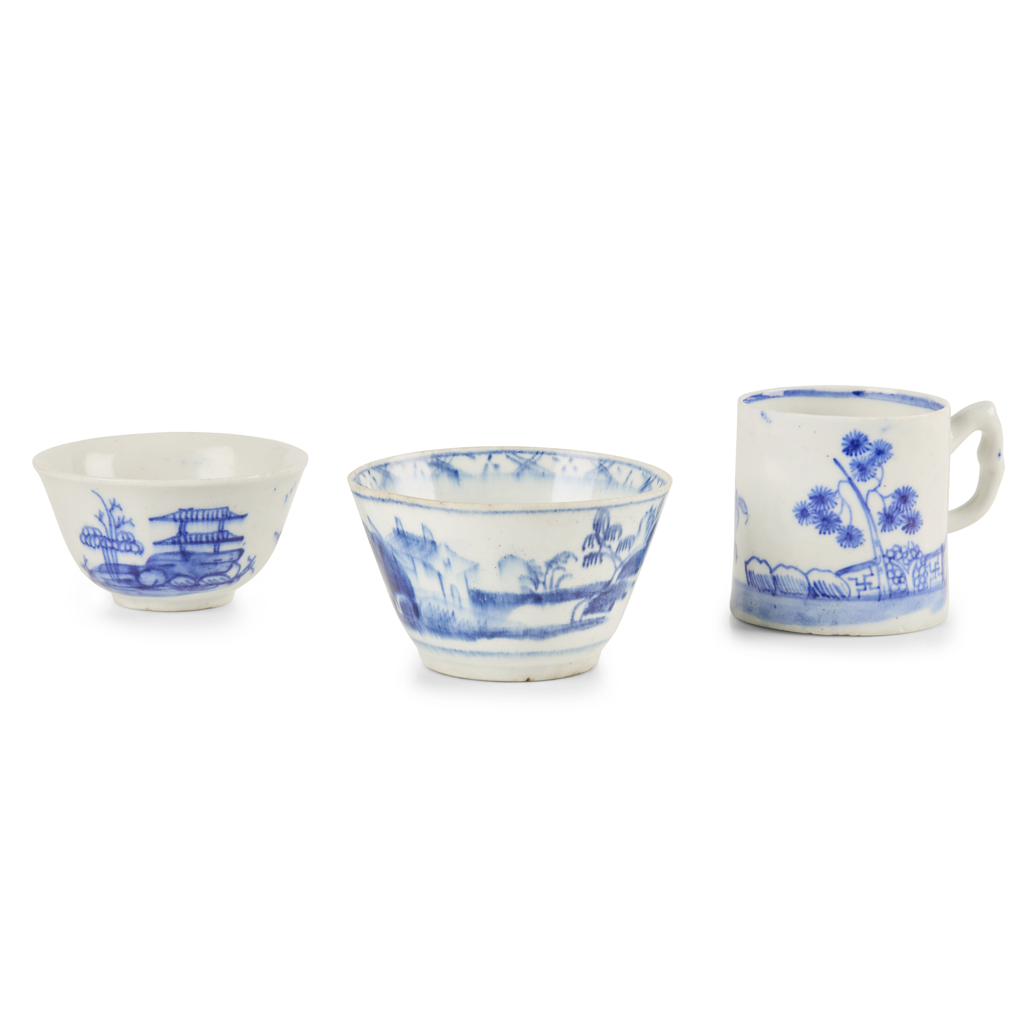 GROUP OF BOW PORCELAIN