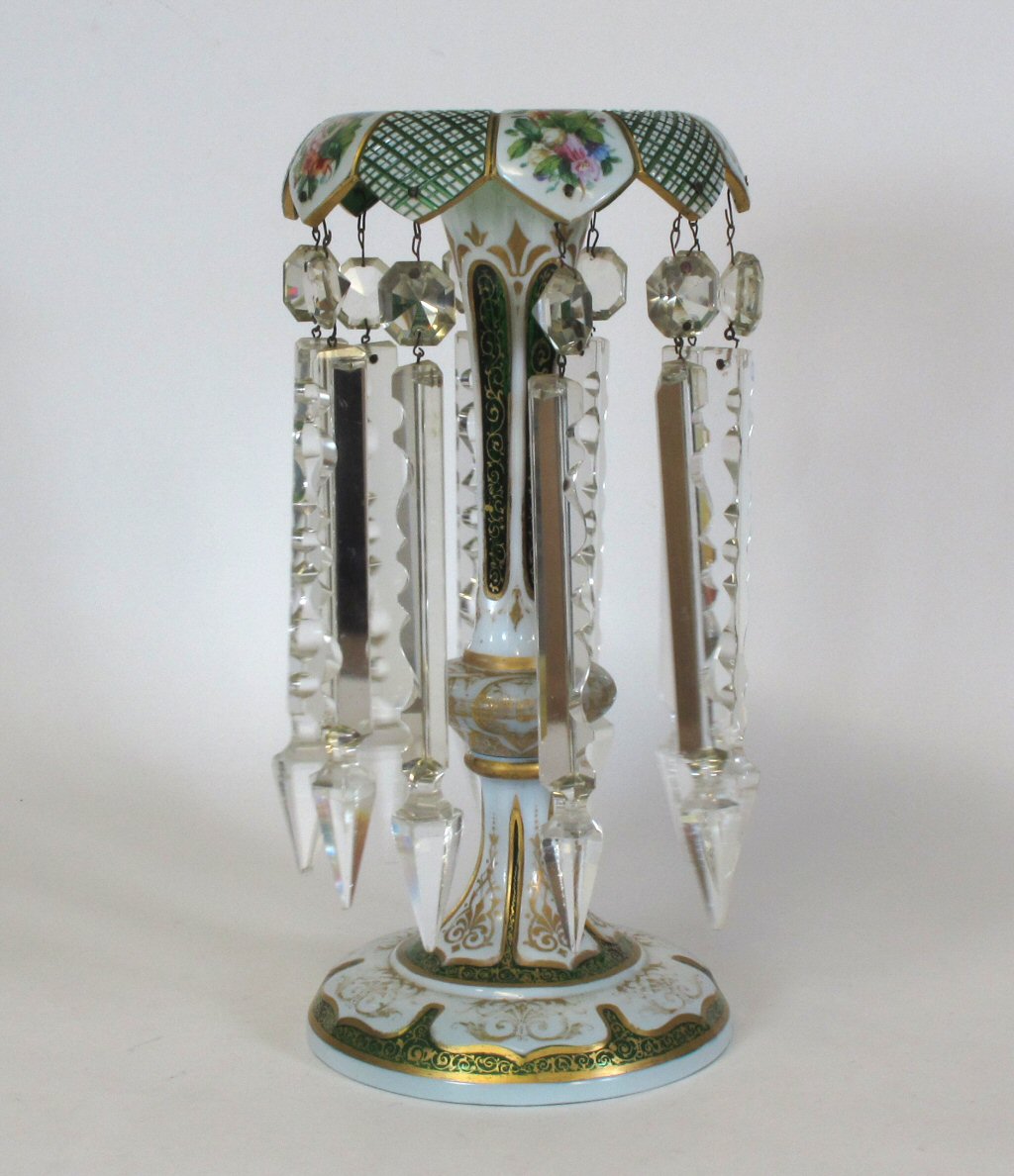 ENGLISH BOHEMIAN GLASS LUSTRE
