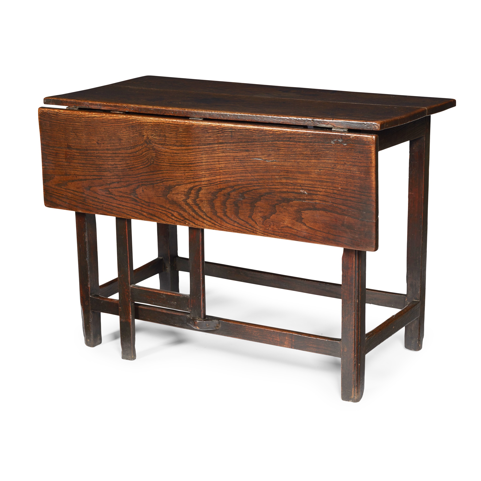 SCOTTISH PROVINCIAL ELM SIDE TABLE