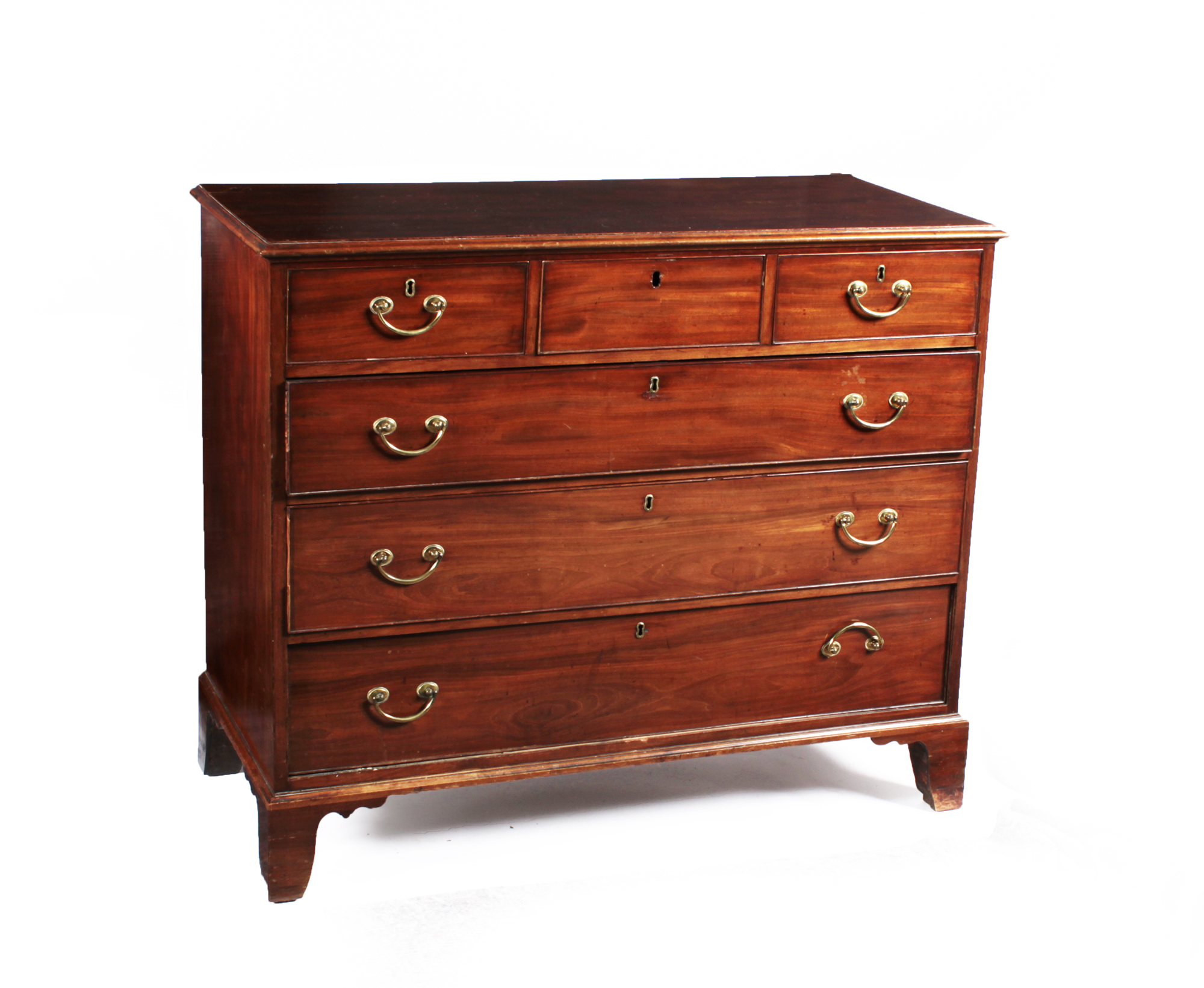LATE GEORGE III MAHOGANY CHEST OF DRAWERS