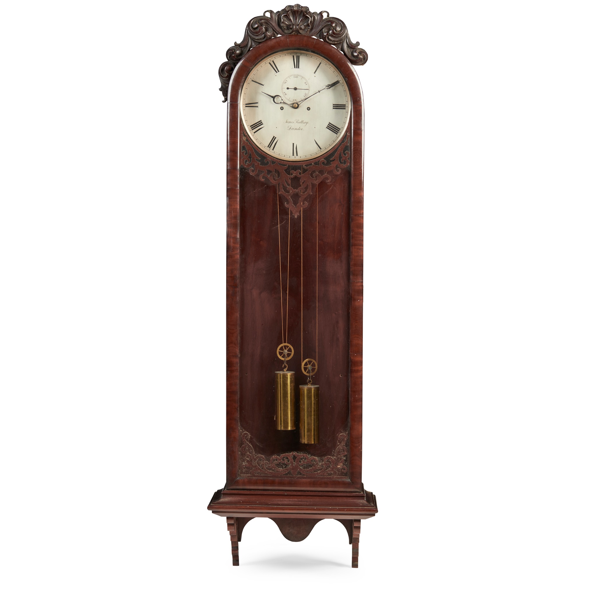 SCOTTISH MAHOGANY WALL MOUNTED REGULATOR, JAMES RATTRAY, DUNDEE