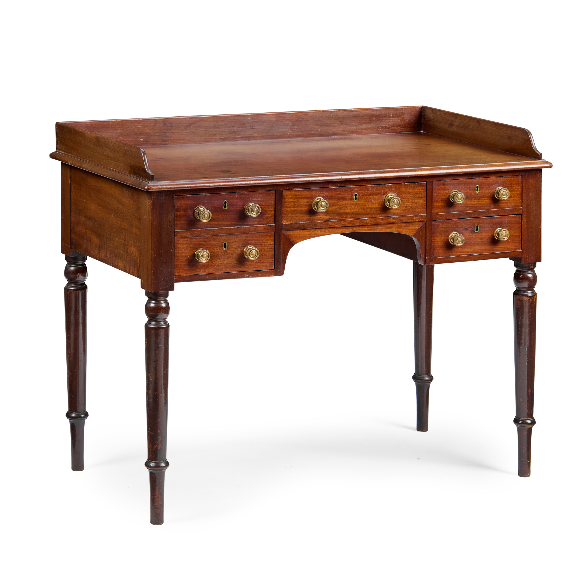 EARLY VICTORIAN MAHOGANY DRESSING TABLE, BY WILLIAM WILLIAMSON & SONS, GUILDFORD
