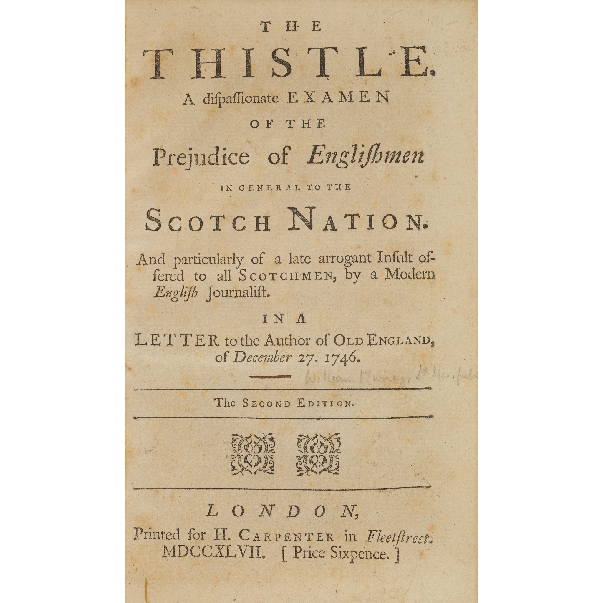 JACOBITE PAMPHLETS - 1747