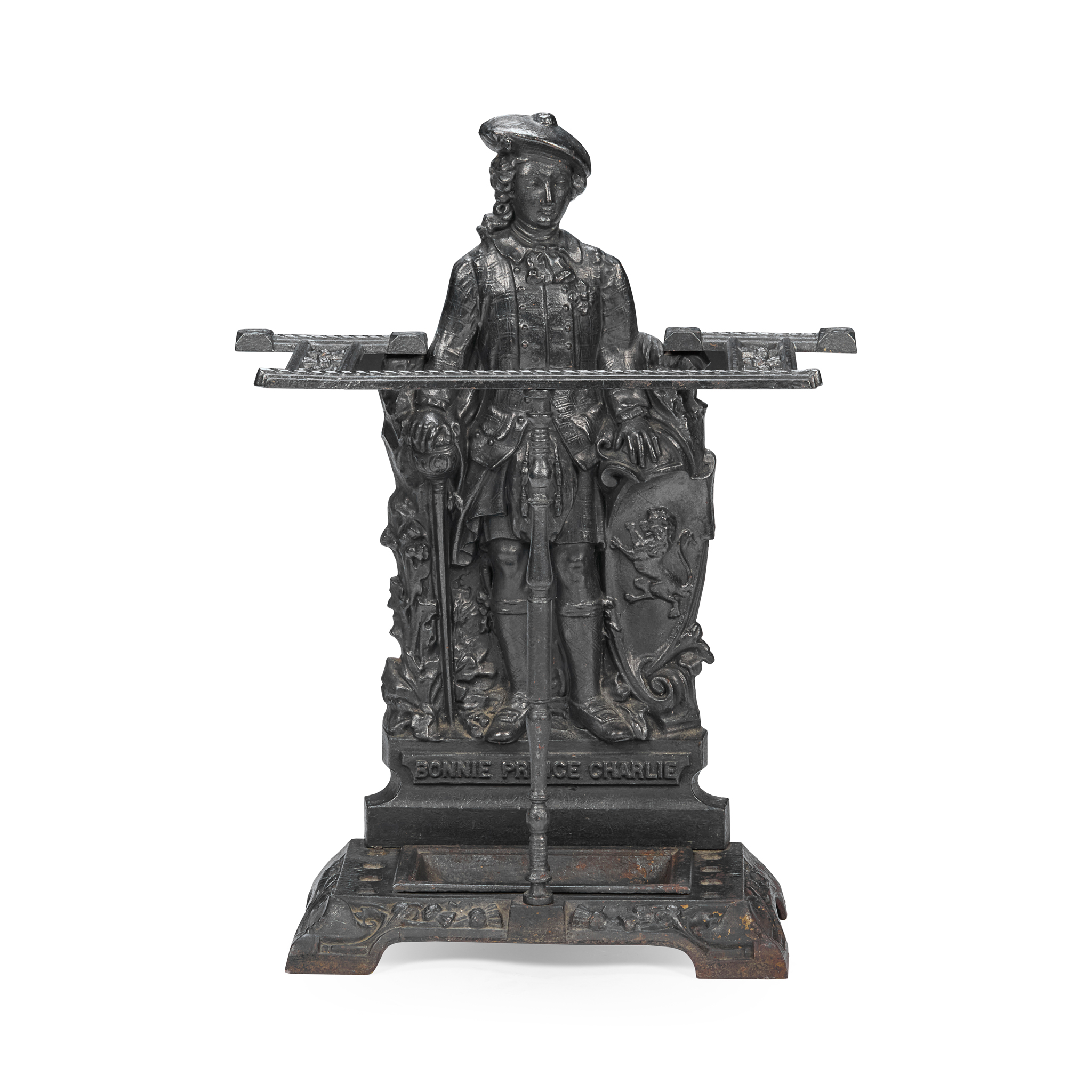 LATE VICTORIAN CAST IRON JACOBITE NOVELTY STICK STAND