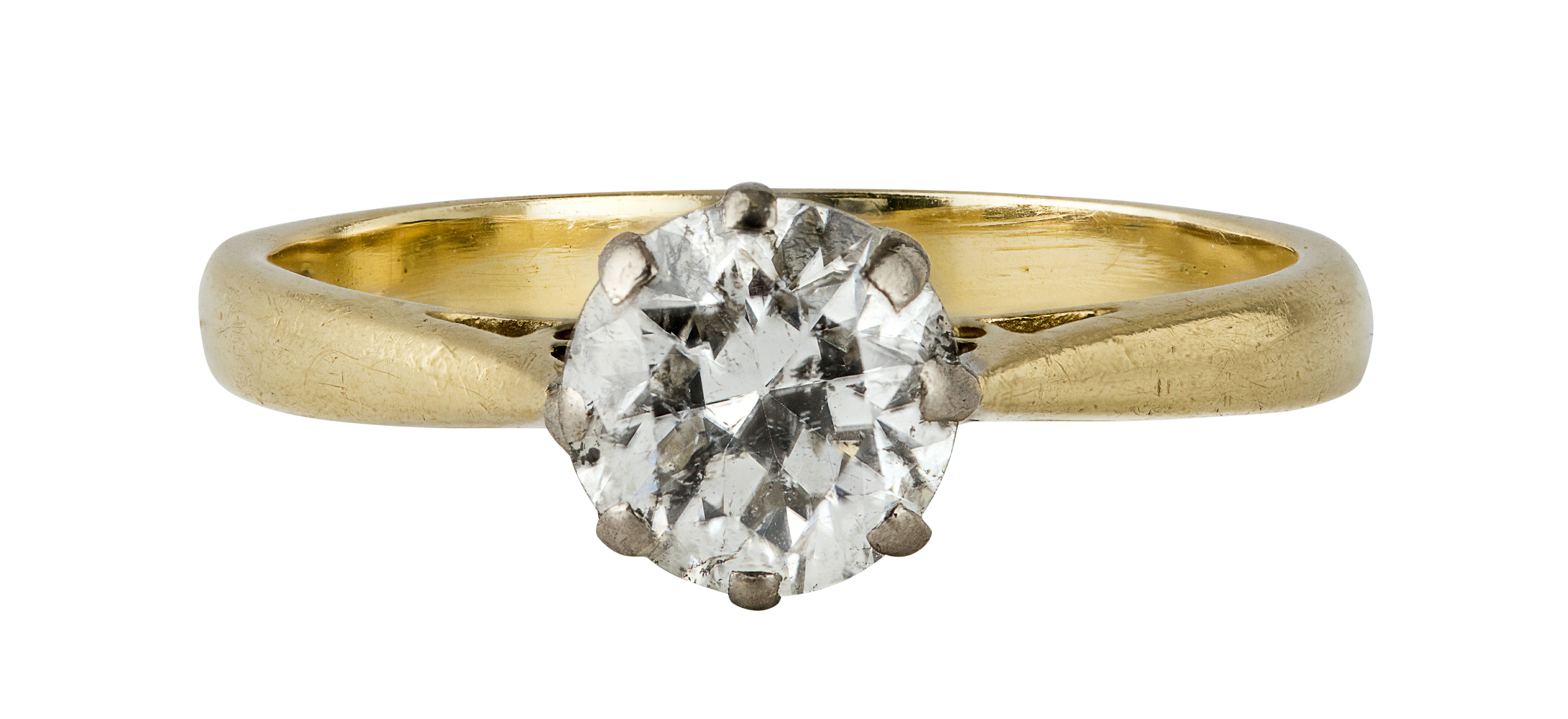 A single stone diamond ring