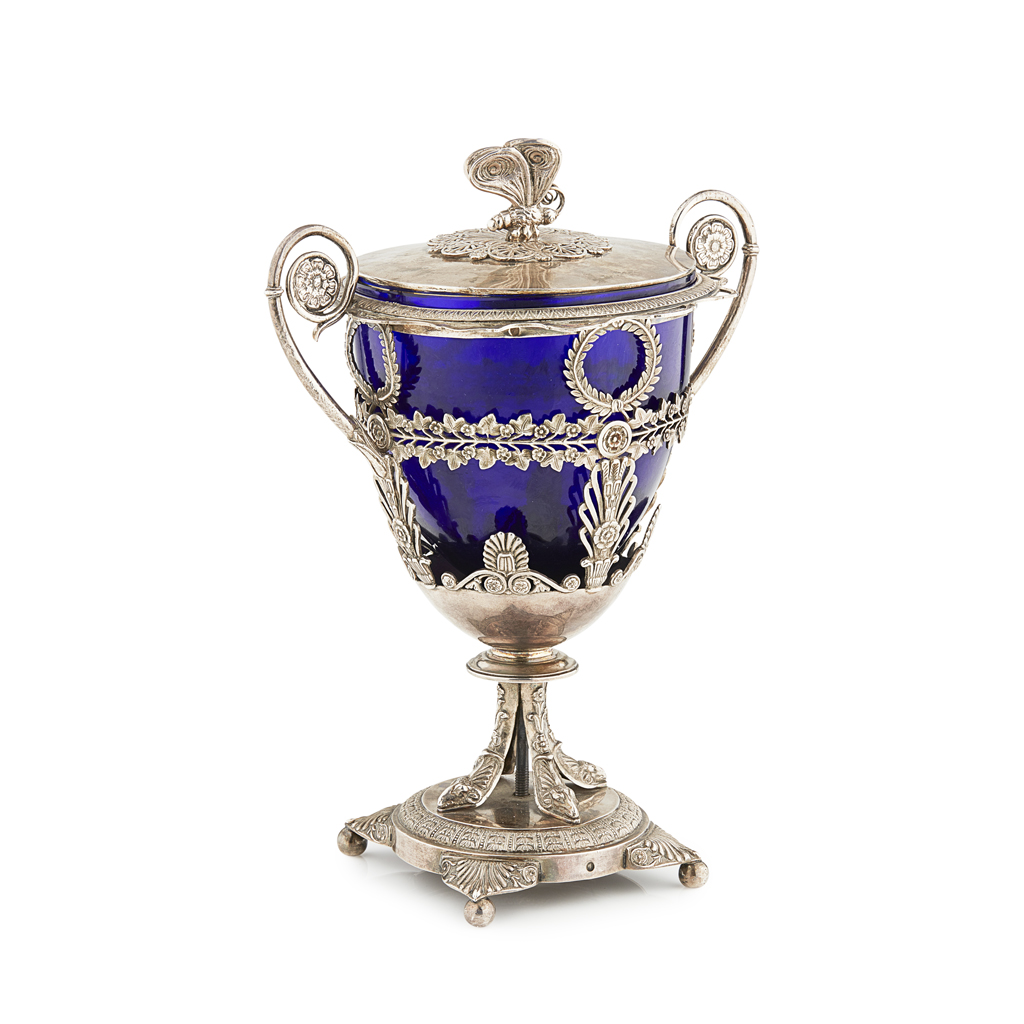 A French silver sugar basket and cover