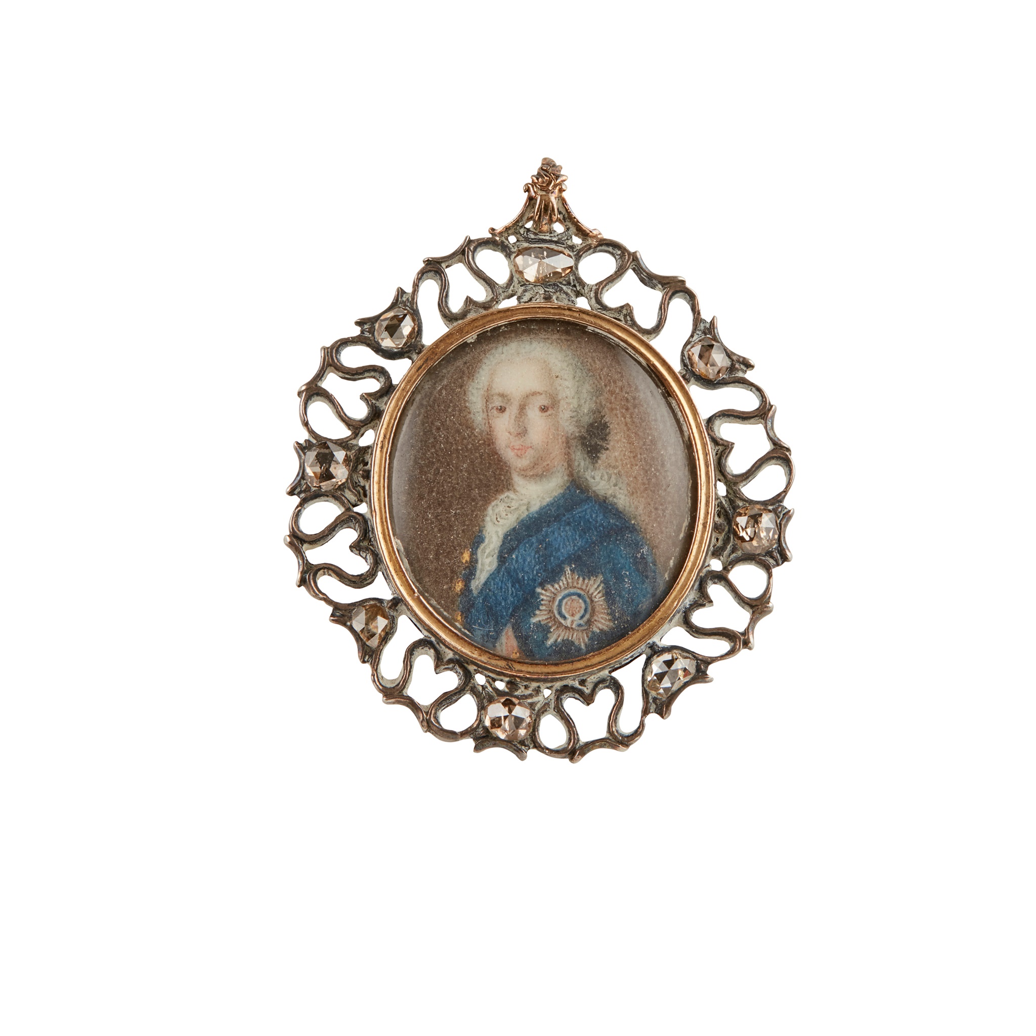 PORTRAIT MINIATURE OF PRINCE CHARLES EDWARD STUART BY CHARLES DIXON (FL. 1748-1798)