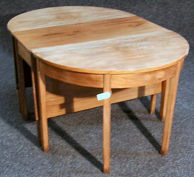 A mahogany dining table,