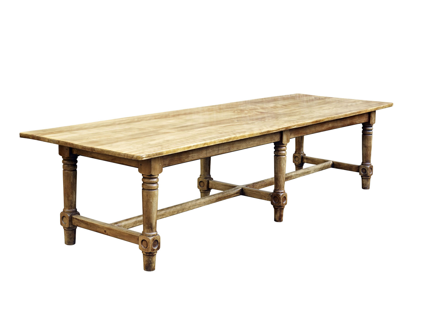 LARGE CHESTNUT REFECTORY TABLE
