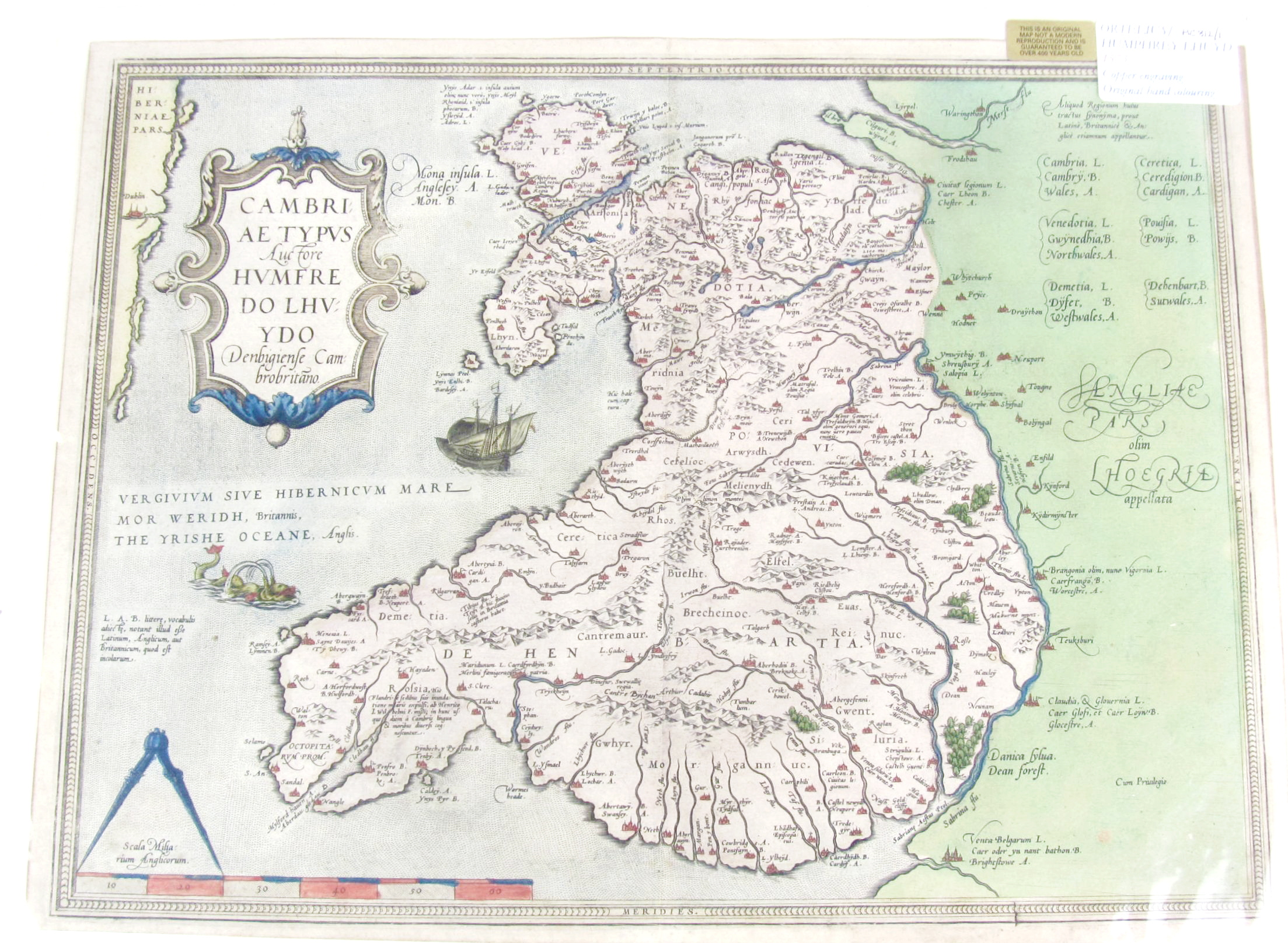 Wales - Ortelius, Abraham &- Humphrey Lhuyd