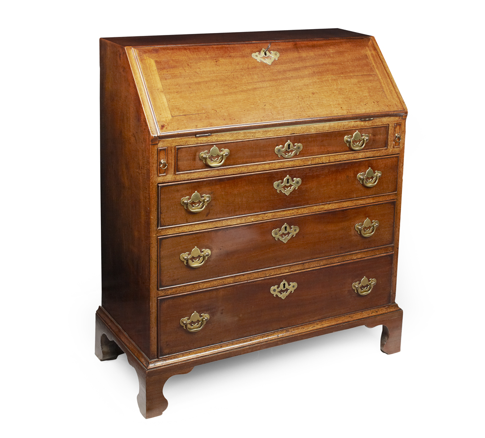 GEORGE III MAHOGANY BUREAU