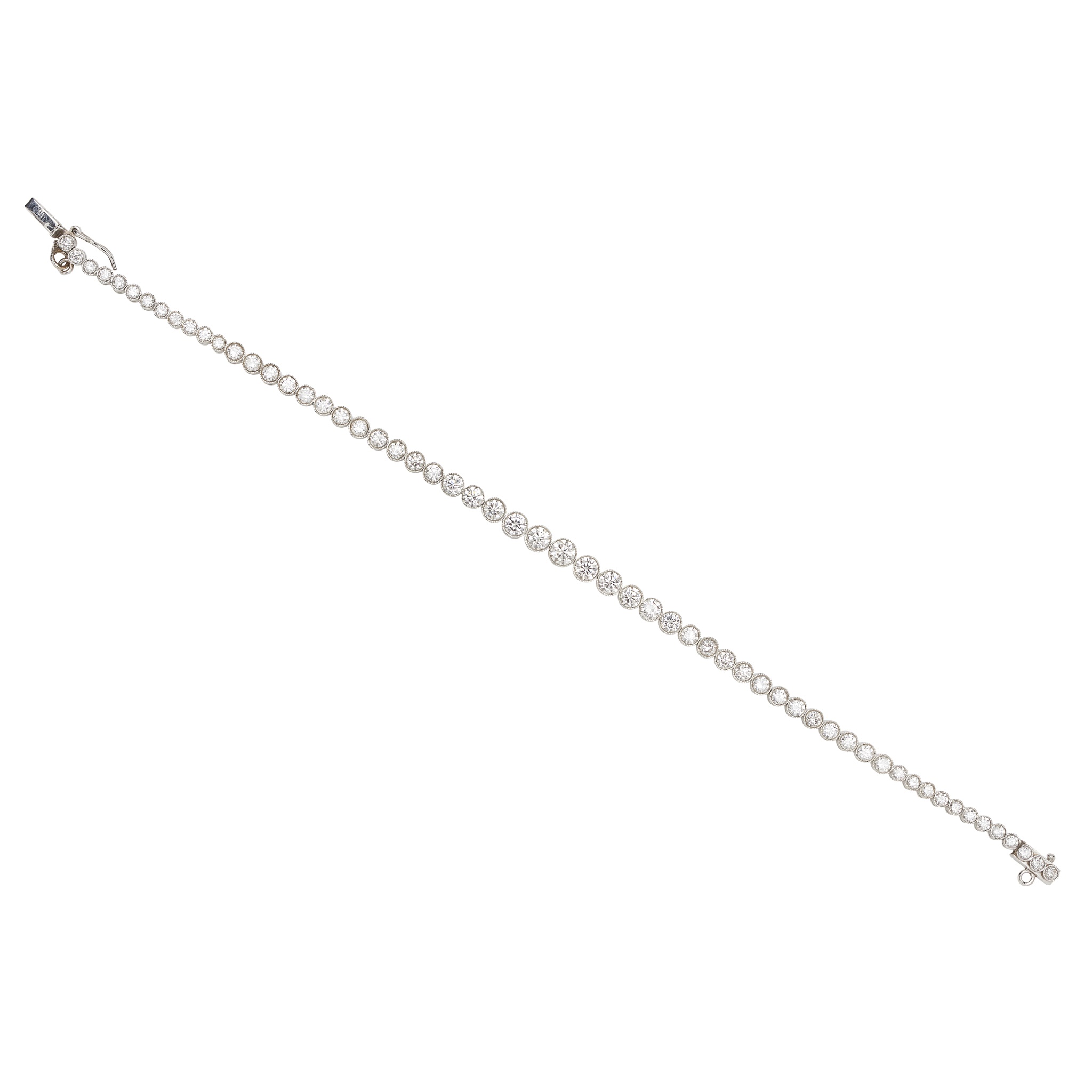 A diamond line bracelet