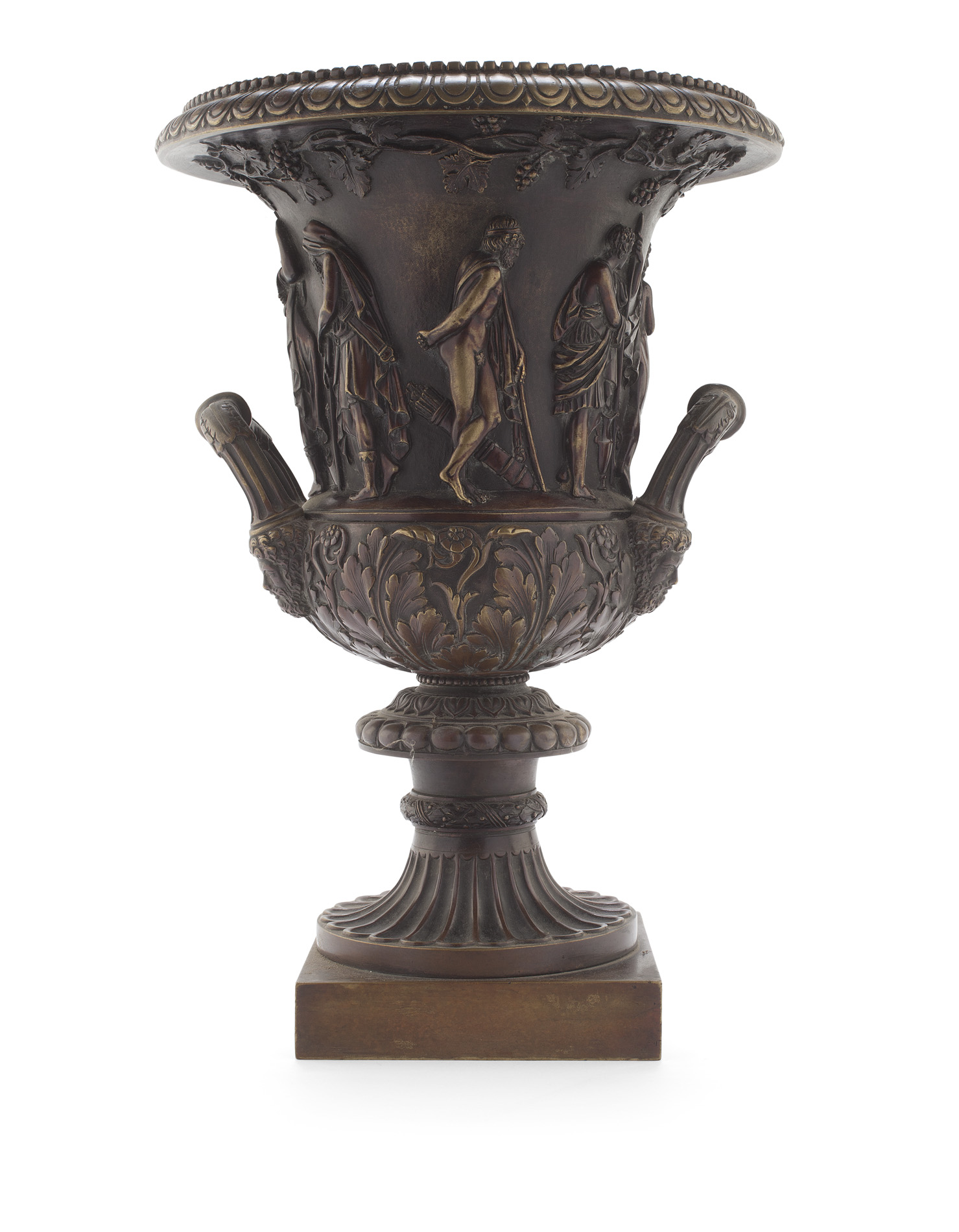 CONTINENTAL PATINATED BRONZE 'MEDICI' URN