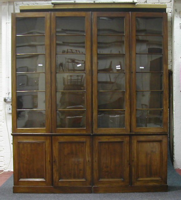A 19th century mahogany bookcase,