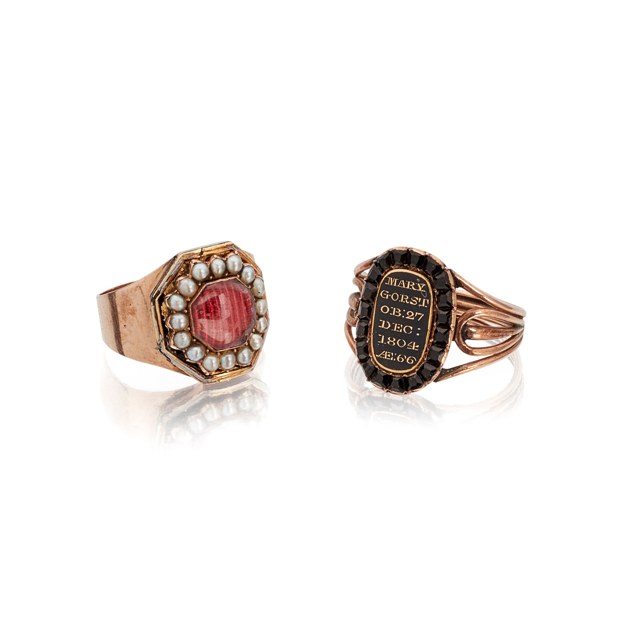 Two mourning rings