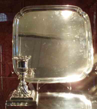 A silver salver