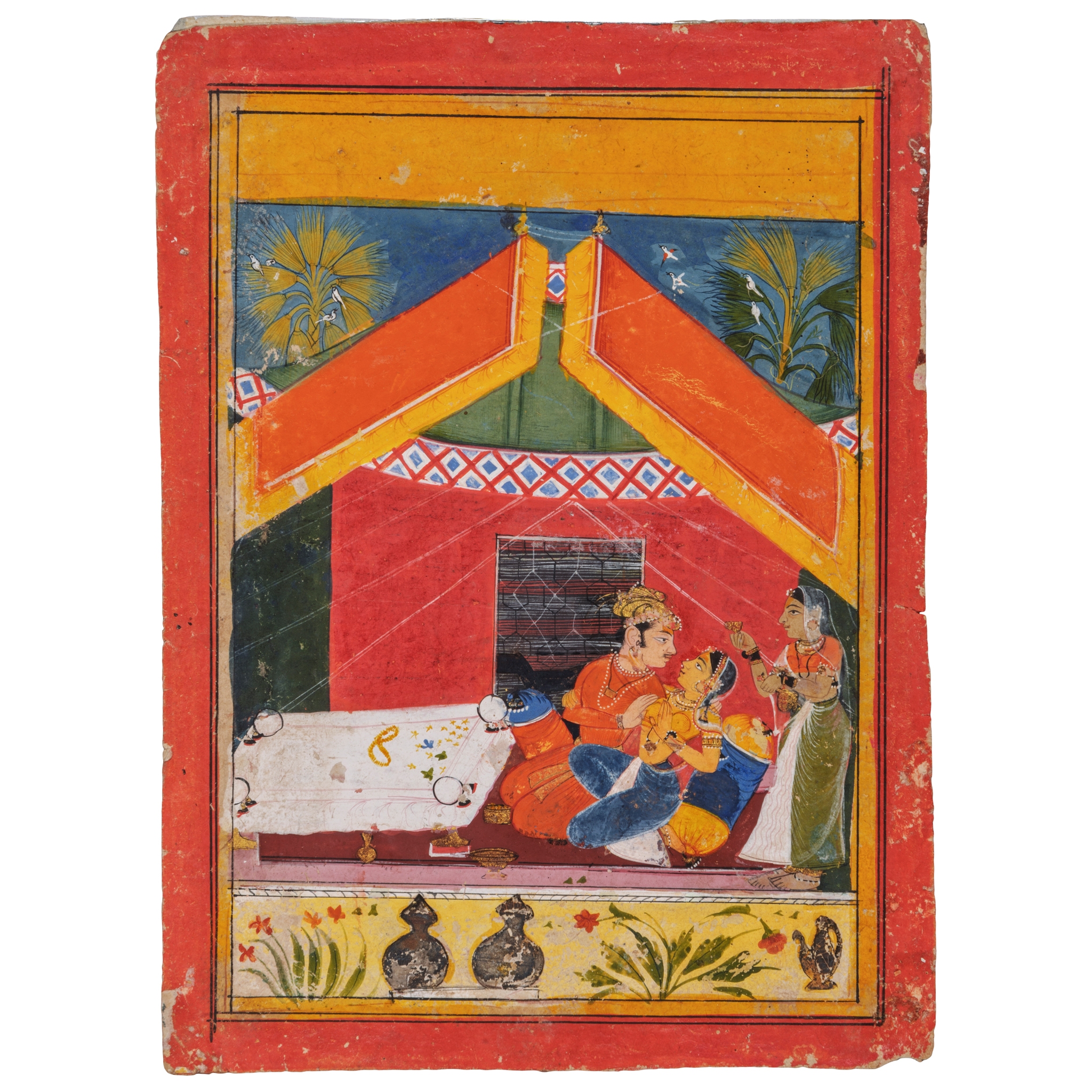 AN ILLUSTRATION FROM A RAGAMALA SERIES: BAIRADI RAGINI