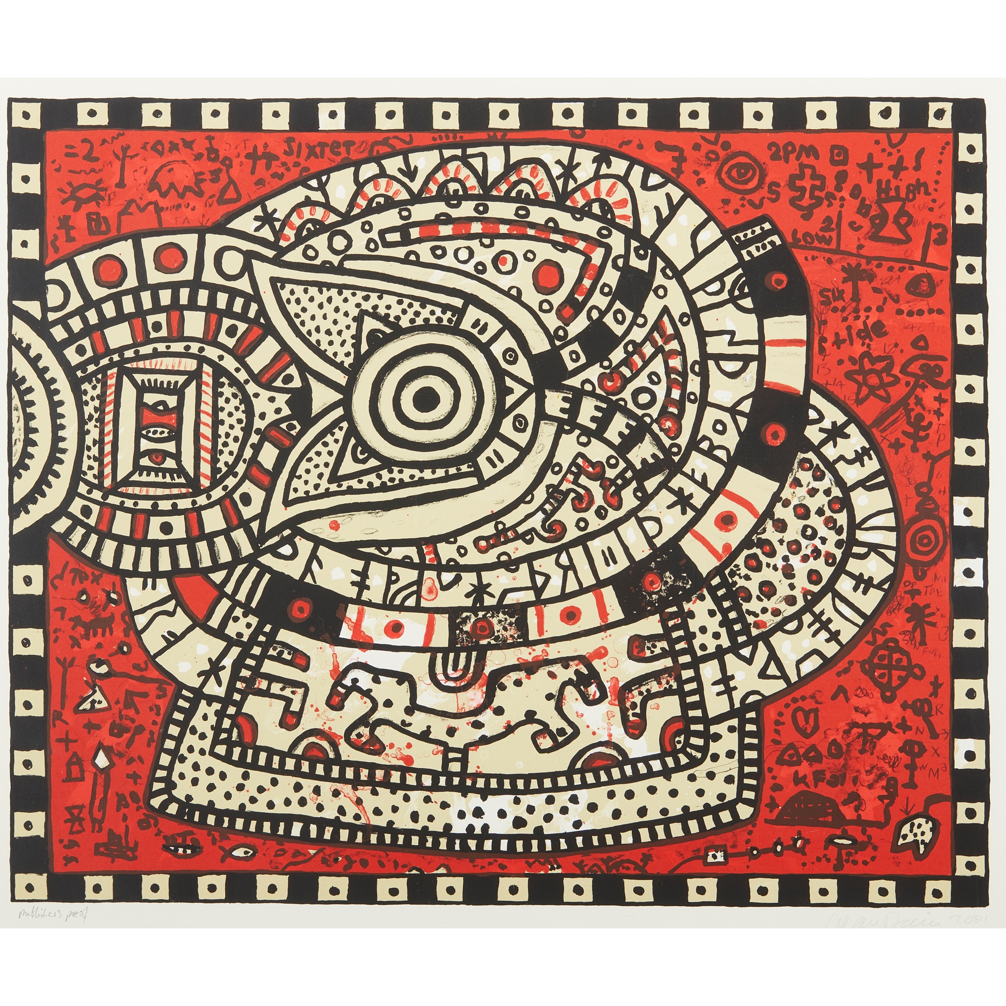 ALAN DAVIE C.B.E., R.A., H.R.S.A. (BRITISH 1920-2014)