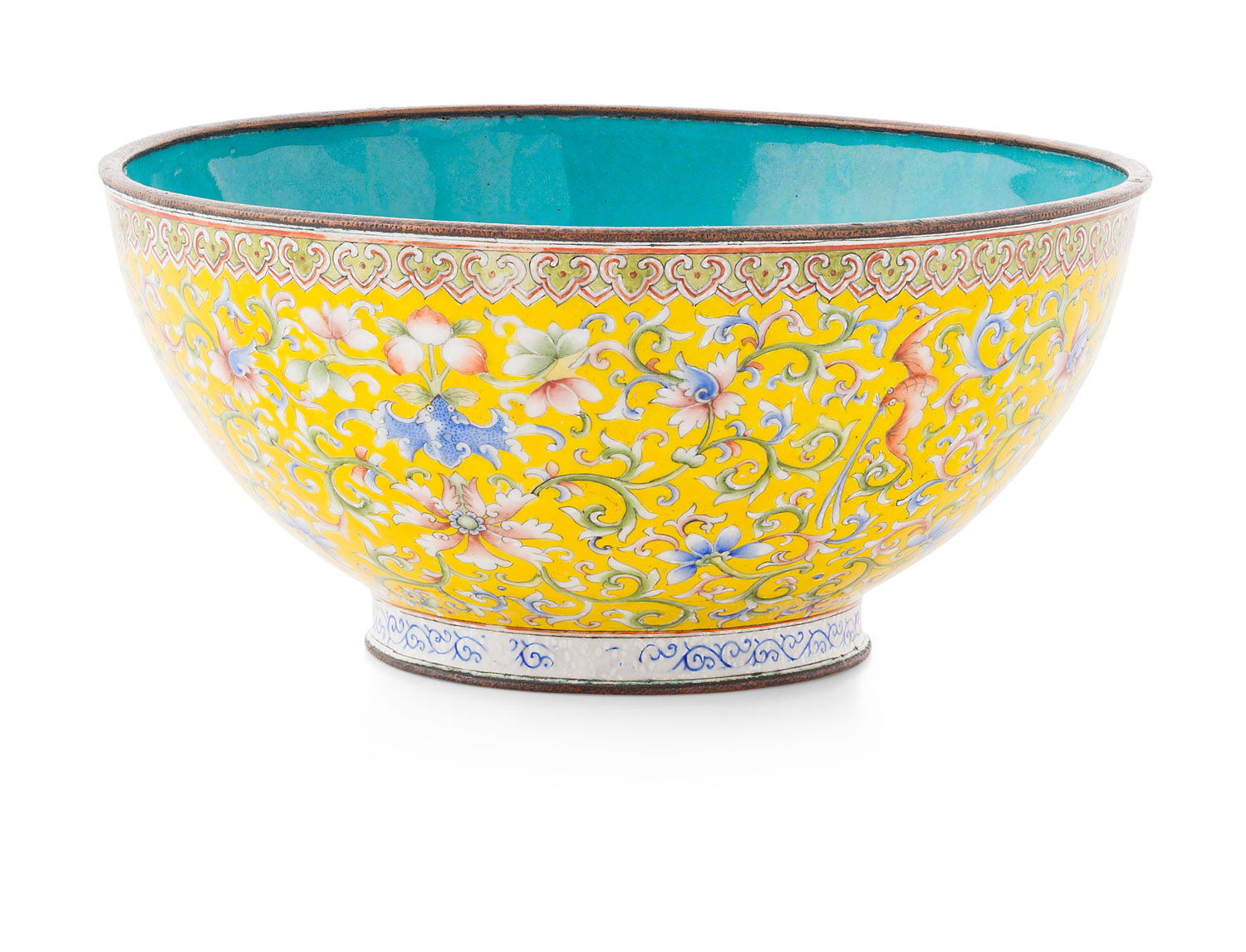 CANTON ENAMEL BOWL