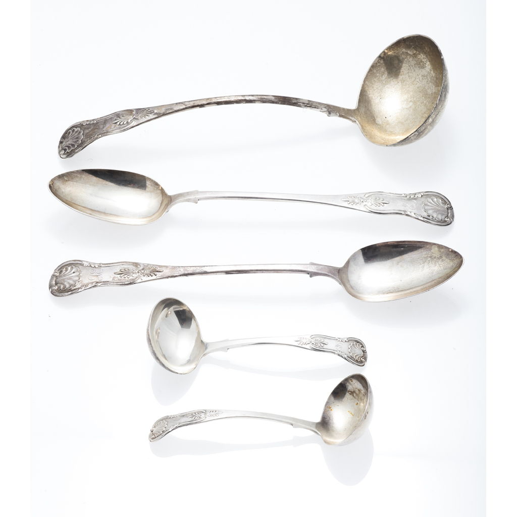 A Victorian soup ladle