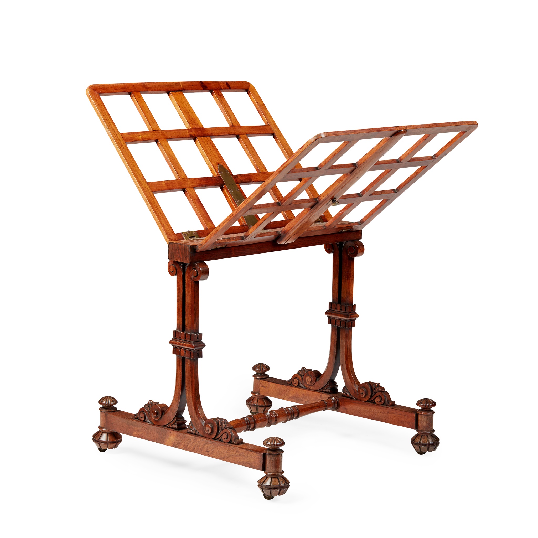 LATE REGENCY ROSEWOOD FOLIO STAND