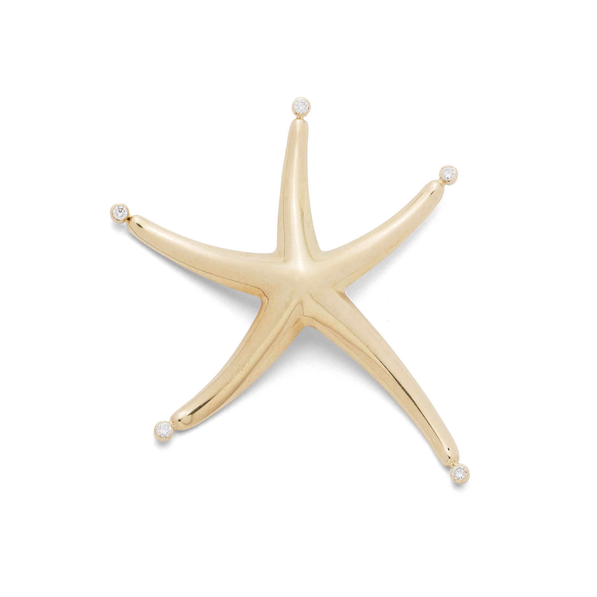 A diamond-set 'Starfish' pendant, by Elsa Peretti for Tiffany & Co.