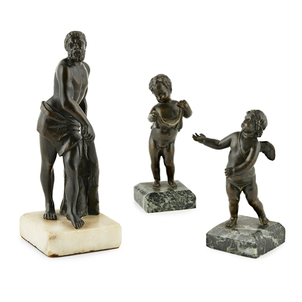 ITALIAN BRONZE FIGURE OF HERCULES