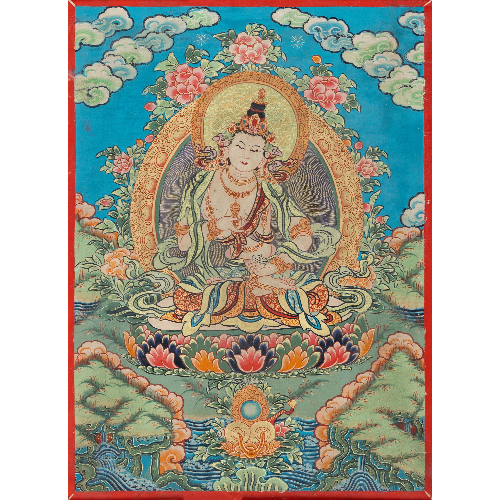 THANGKA DEPICTING VAJRASATTVA