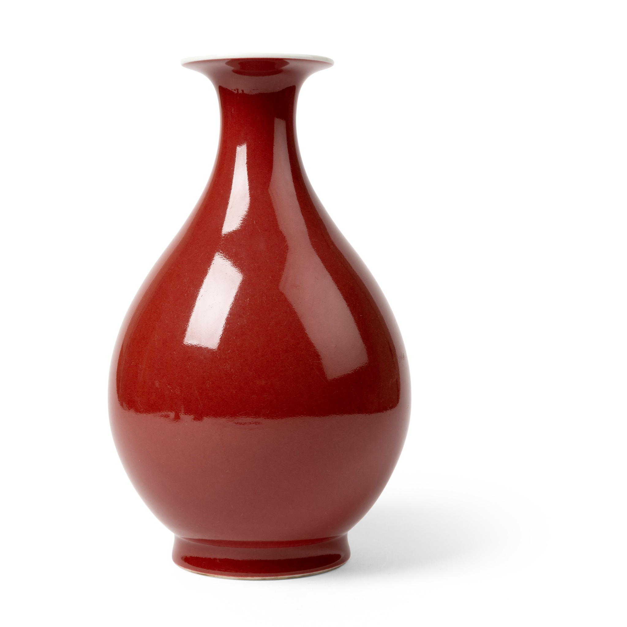 RED-GLAZED 'YUHUCHUAN' VASE