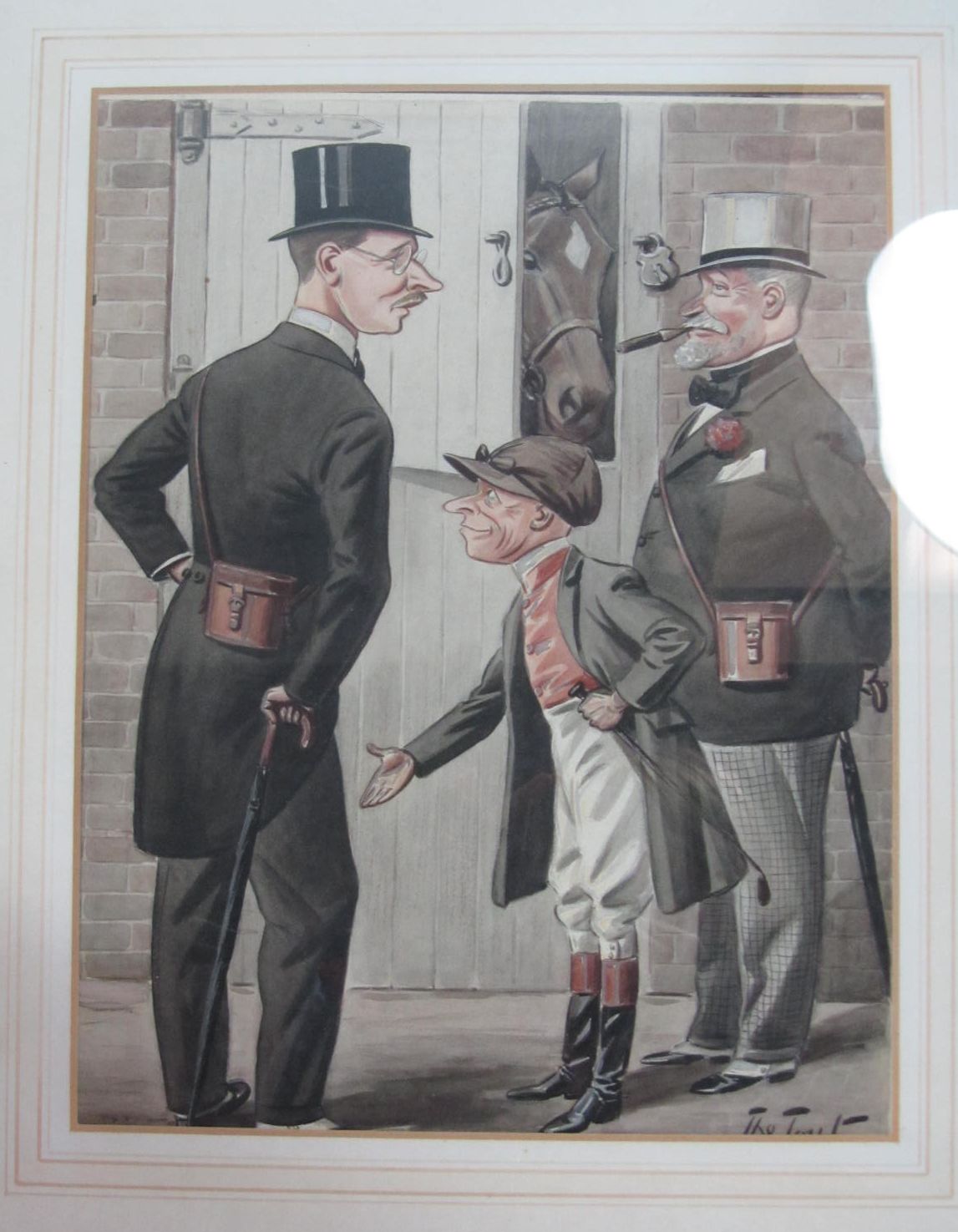 'The Tout' - Horse Racing Caricatures