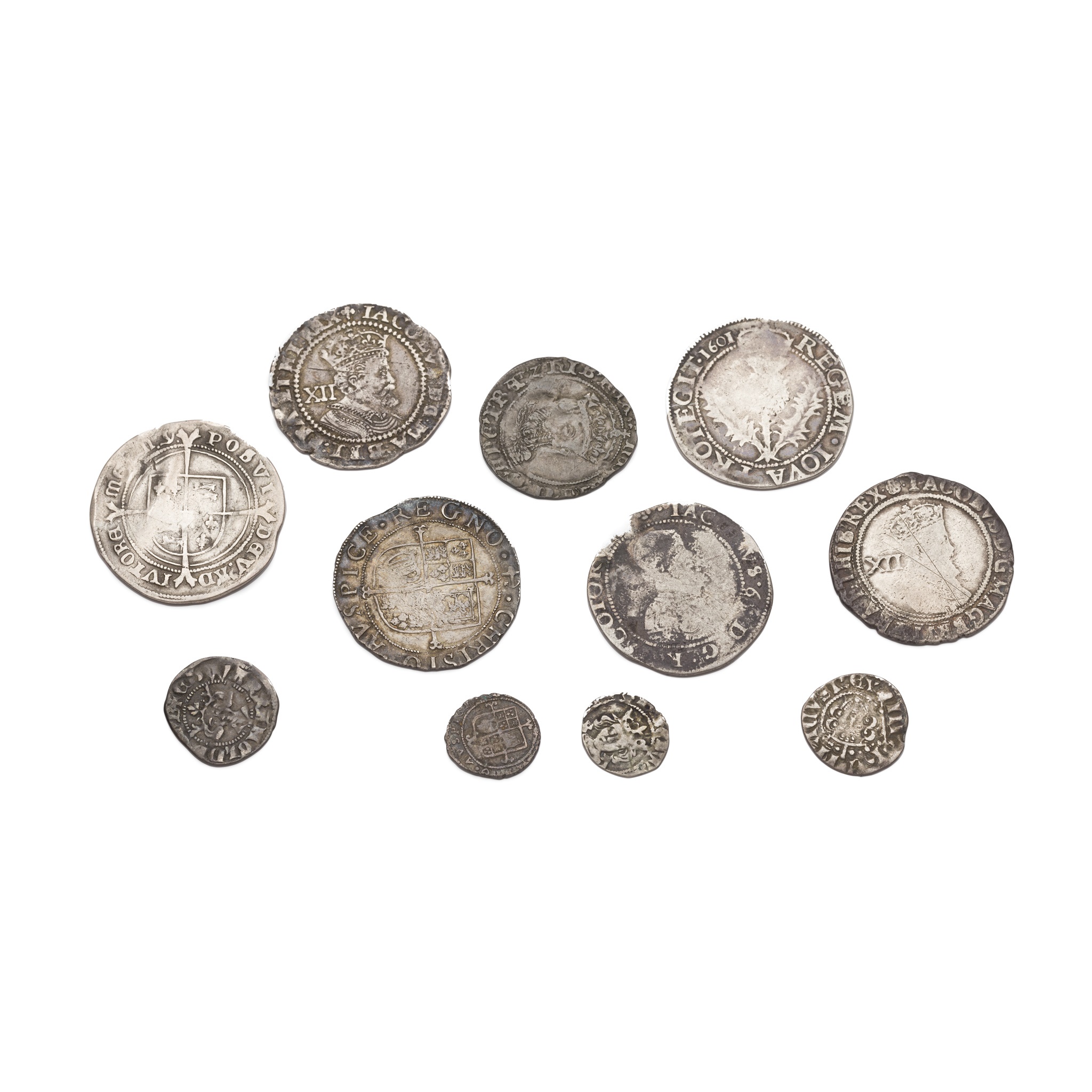 A collection of hammered silver coins
