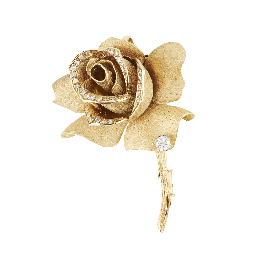 A 1960s diamond set brooch, Mellerio